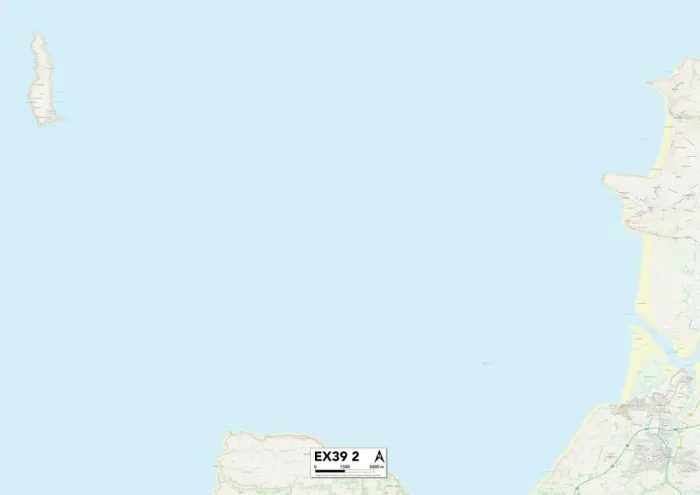 Stampa con cornice : Torridge EX39 2 Map Stampa con cornice : Torridge EX39 2 Map