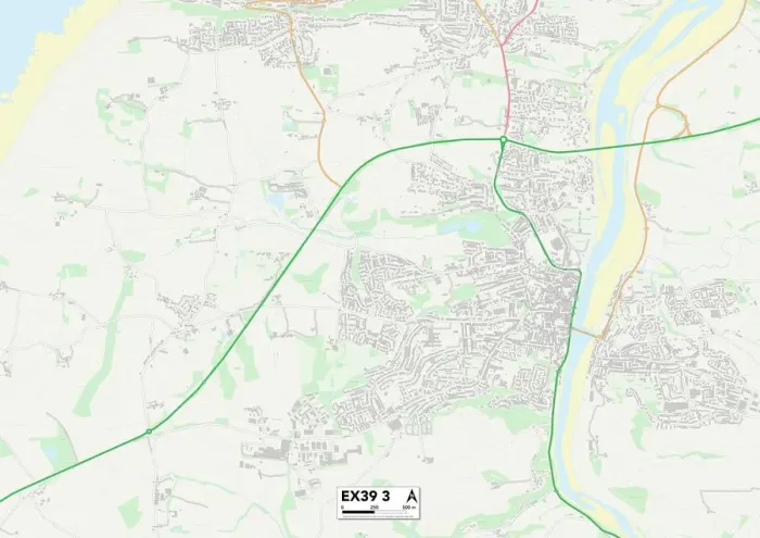 Stampa con cornice : Torridge EX39 3 Map