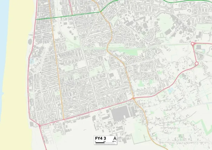Stampa con cornice : Blackpool FY4 3 Mappa Stampa con cornice : Blackpool FY4 3 Mappa