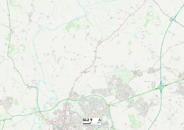 Stampa con cornice : Gloucester GL2 9 Mappa Stampa con cornice : Gloucester GL2 9 Mappa