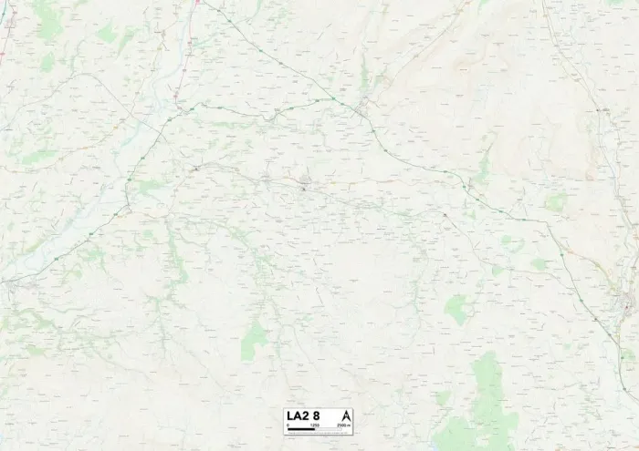 Stampa con cornice : Lancaster LA2 8 Mappa