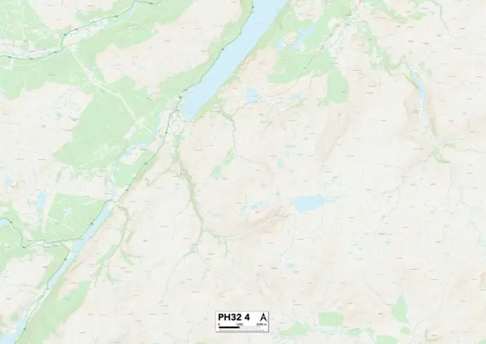 Stampa con cornice : PH32 4 Map delle Highland