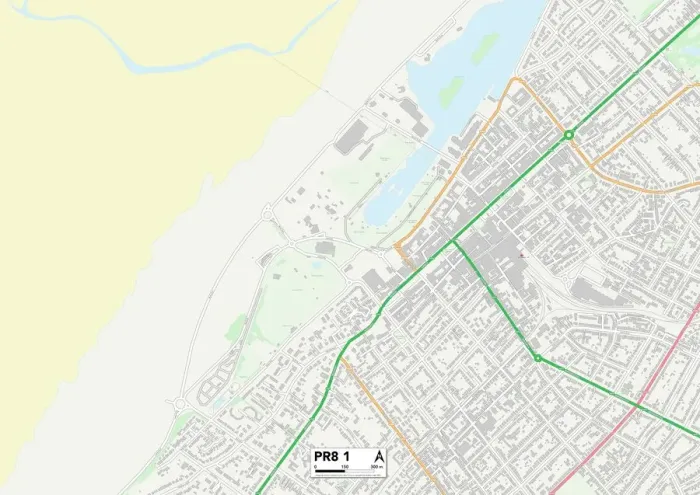 Stampa con cornice : Sefton PR8 1 Map Stampa con cornice : Sefton PR8 1 Map