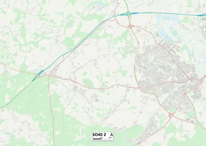 Stampa con cornice : Foresta Nuova SO40 2 Mappa.