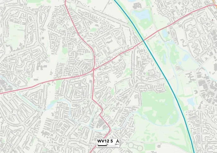 Stampa con cornice : Wolverhampton WV12 5 Mappa Stampa con cornice : Wolverhampton WV12 5 Mappa