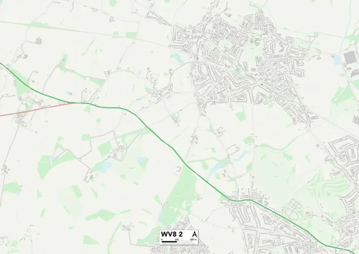 Stampa con cornice : Wolverhampton WV8 2 Mappa Stampa con cornice : Wolverhampton WV8 2 Mappa