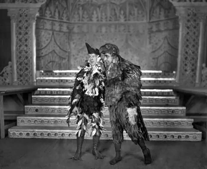 Stampa con cornice : 'Polli nel Bosco' al Circo Hippodromo. Dicembre 1910 P010425'.
