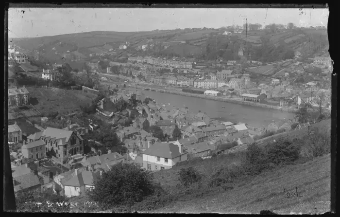 Stampa con cornice : Looe dalle Colline di West Looe Stampa con cornice : Looe dalle Colline di West Looe