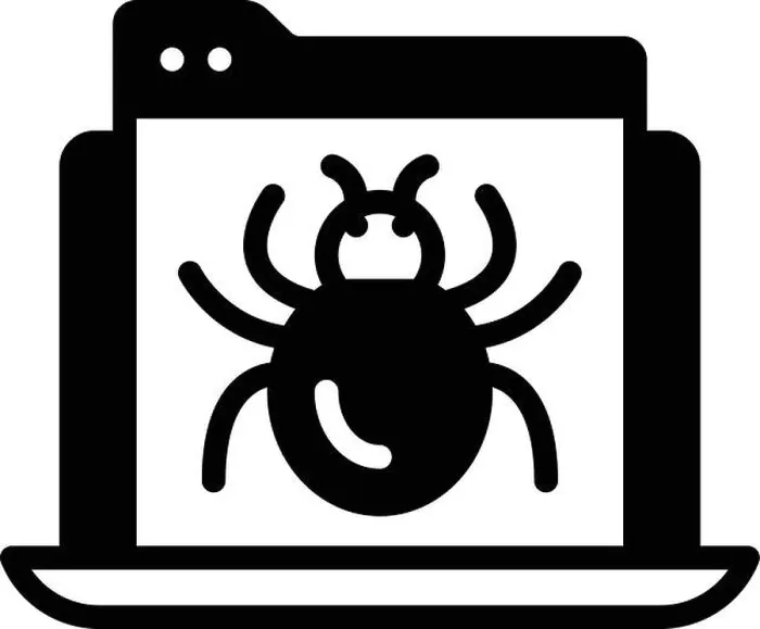 Stampa con cornice : Icona per debug, insetto.