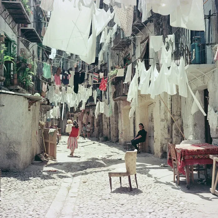 Stampa con cornice : Veduta di Palermo Lithograph Print