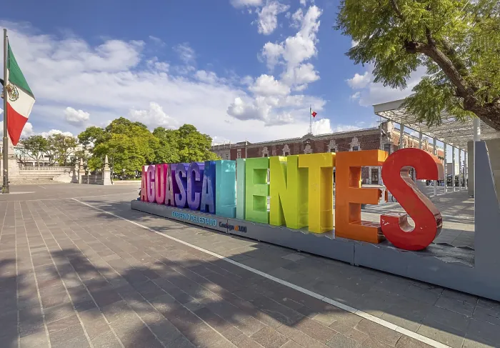 Stampa con cornice : Aguascalientes, Messico centrale.