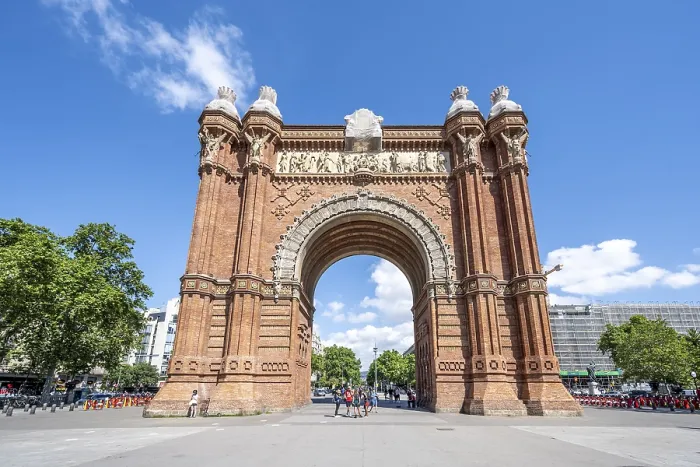 Stampa con cornice : Arc de Triomf, Arco di Trionfo.