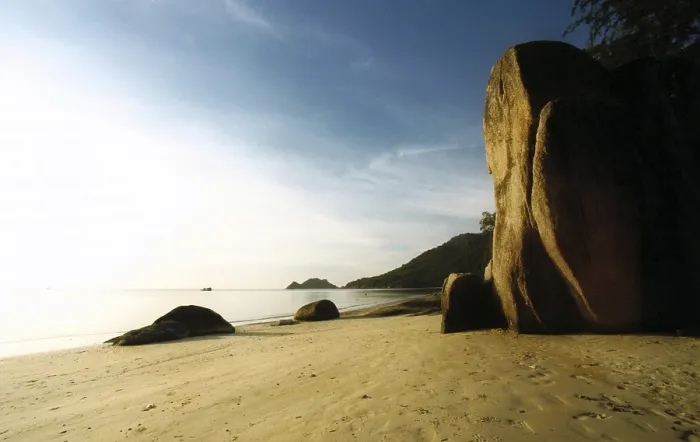 Stampa con cornice : Spiaggia deserta. Stampa con cornice : Spiaggia deserta.