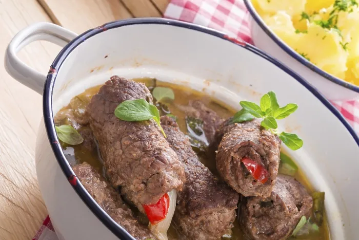 Stampa con cornice : Rouladen di manzo