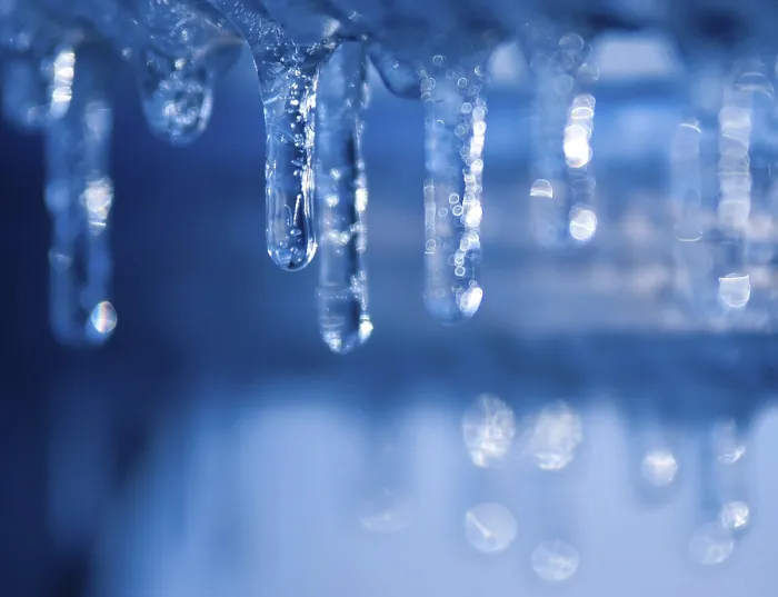 Stampa con cornice : Icicle azzurro. Stampa con cornice : Icicle azzurro.