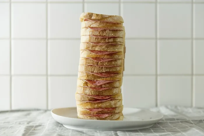 Stampa con cornice : Pane con Salame
