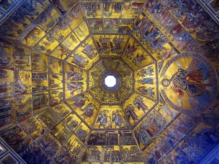 Stampa con cornice : Il soffitto nella cattedrale. Stampa con cornice : Il soffitto nella cattedrale.