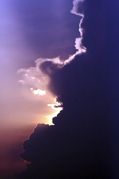 Stampa con cornice : Nuvole in backlight