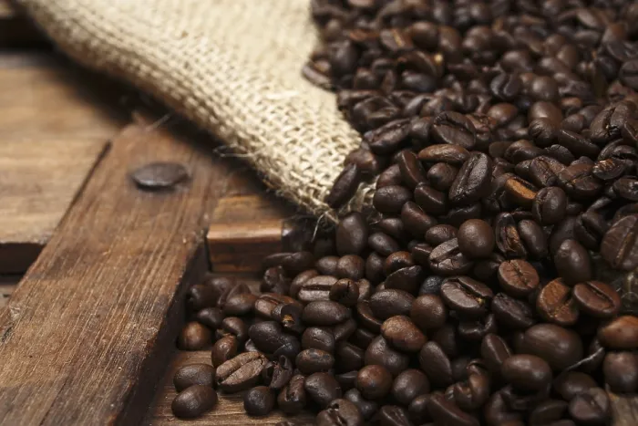 Stampa con cornice : Fagioli di caffè Stampa con cornice : Fagioli di caffè
