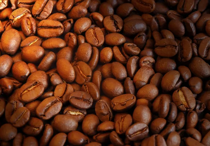 Stampa con cornice : Fagioli di caffè Stampa con cornice : Fagioli di caffè