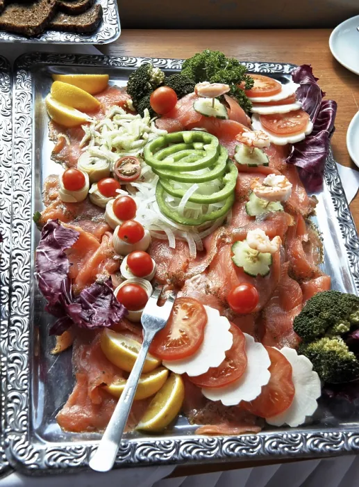 Stampa con cornice : Buffet freddo