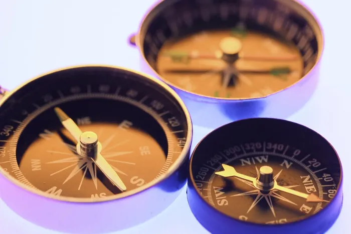 Stampa con cornice : Compass