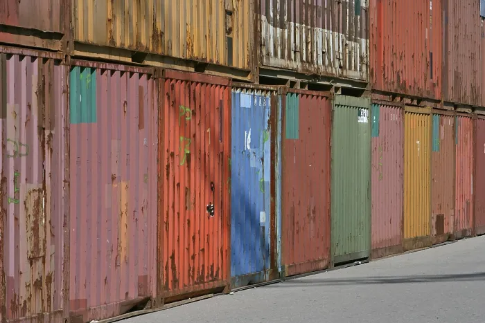 Stampa con cornice : Containers