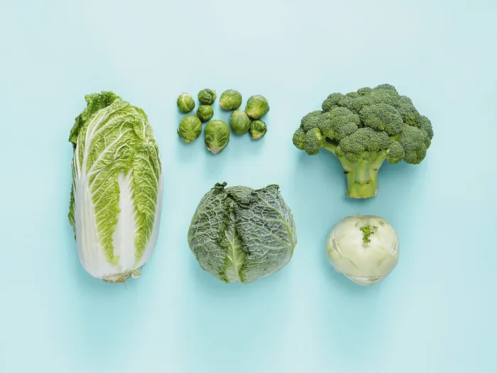 Stampa con cornice : Tipi diversi di cavolo - broccoli.