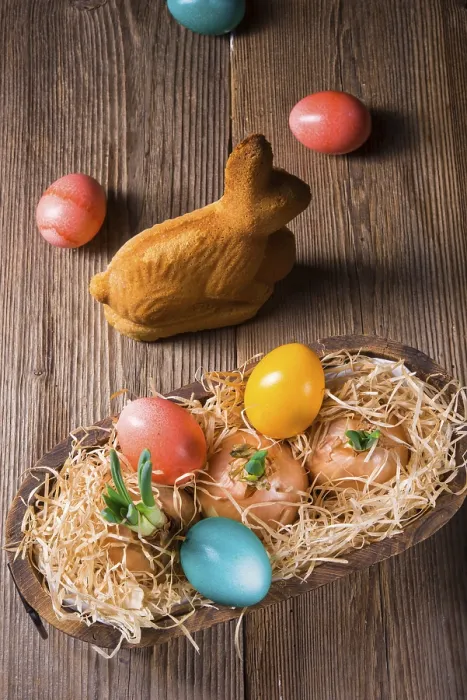 Stampa con cornice : Cesta di Pasqua