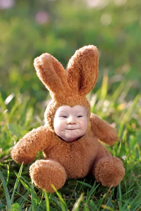 Stampa con cornice : Un coniglio di Pasqua