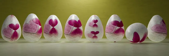 Stampa con cornice : Uova di Pasqua
