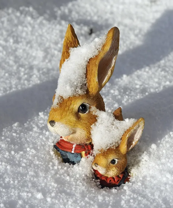 Stampa con cornice : Pasqua nella neve.