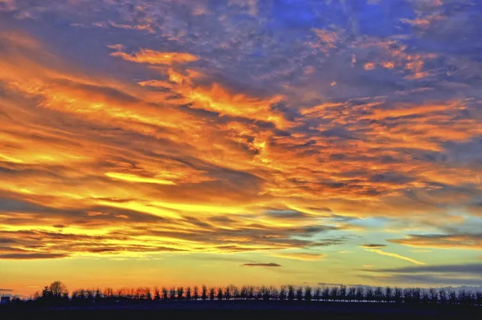 Stampa con cornice : Cielo serale Stampa con cornice : Cielo serale