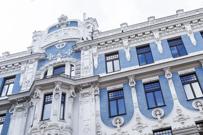 Stampa con cornice : Facciata dell'edificio in No. Stampa con cornice : Facciata dell'edificio in No.