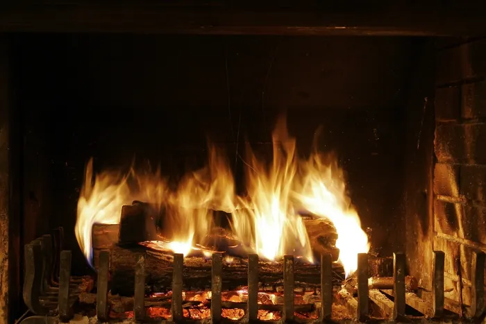 Stampa con cornice : Fireplace
