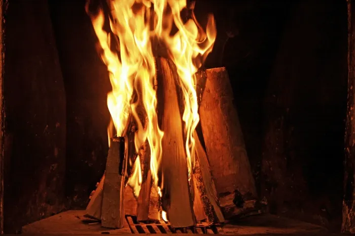 Stampa con cornice : Fireplace