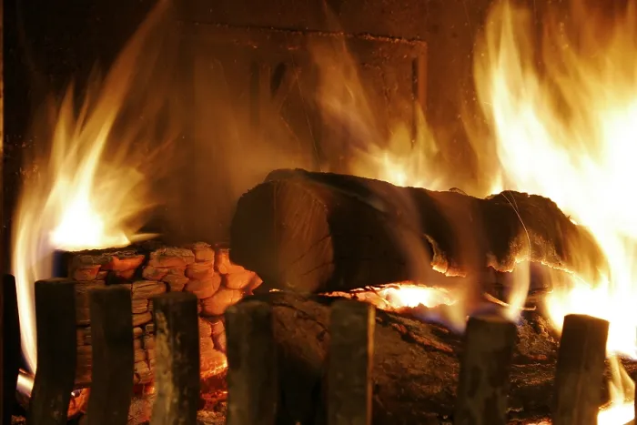 Stampa con cornice : Fireplace Stampa con cornice : Fireplace