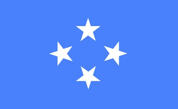 Stampa con cornice : Bandiera della Micronesia