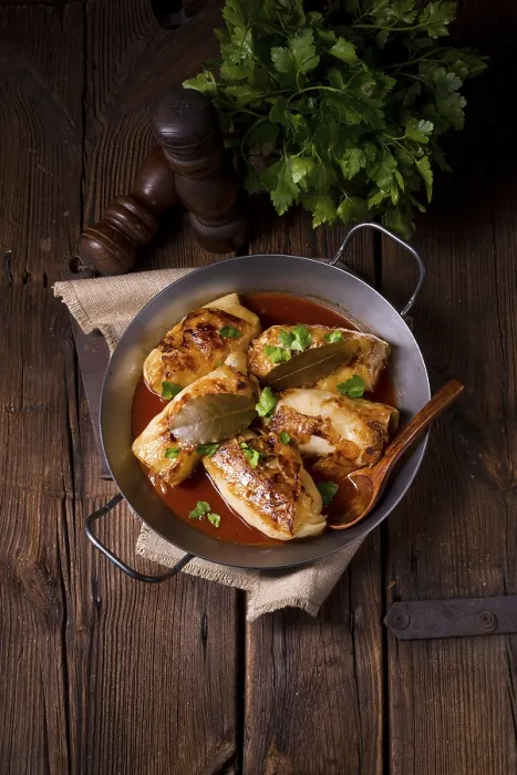 Stampa con cornice : Cavolo fritto.