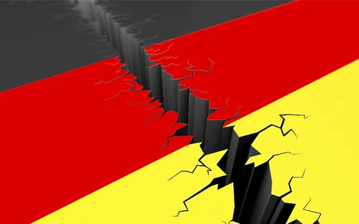 Stampa con cornice : La Germania è divisa. Stampa con cornice : La Germania è divisa.