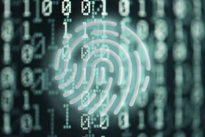 Stampa con cornice : Firma digitale contro codice binario: concetto di sicurezza e riservatezza online Stampa con cornice : Firma digitale contro codice binario: concetto di sicurezza e riservatezza online