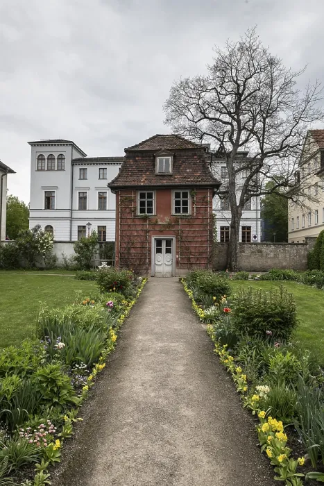 Stampa con cornice : Il Giardino di Goethe, Weimar, Turingia.