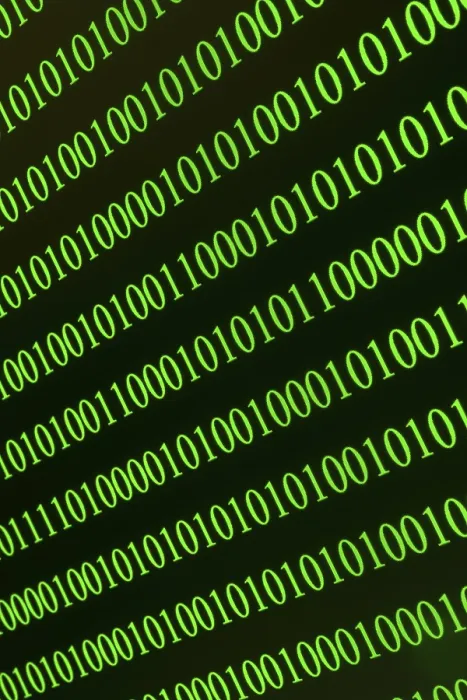 Stampa con cornice : Righe binarie orizzontali verdi, simbolo della tecnologia digitale. Stampa con cornice : Righe binarie orizzontali verdi, simbolo della tecnologia digitale.