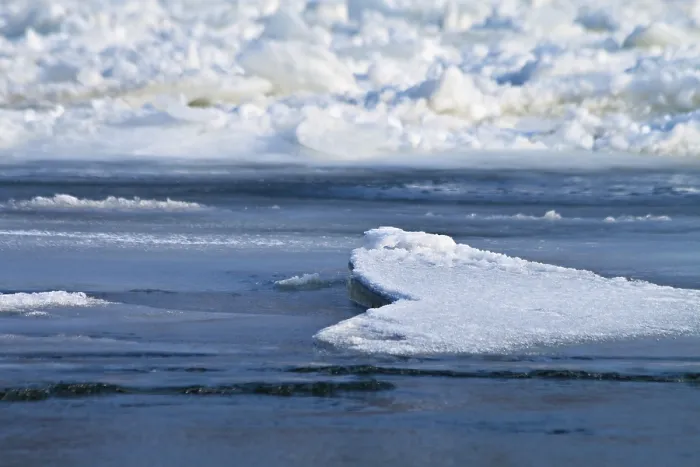 Stampa con cornice : Ghiaccio sull'Oder Stampa con cornice : Ghiaccio sull'Oder