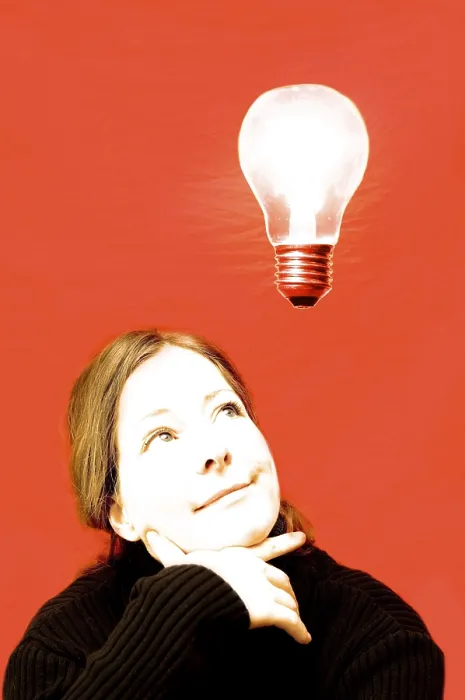 Stampa con cornice : Avere un'idea. Stampa con cornice : Avere un'idea.