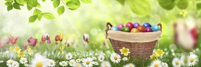 Stampa con cornice : Idillio di Pasqua Stampa con cornice : Idillio di Pasqua