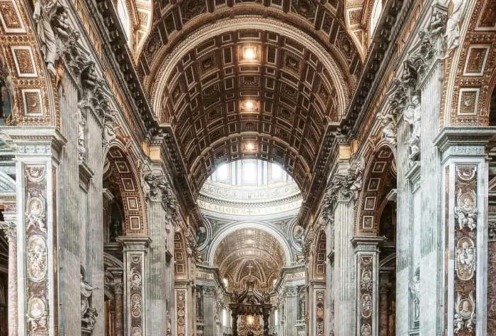 Stampa con cornice : L'interno della Basilica. Stampa con cornice : L'interno della Basilica.