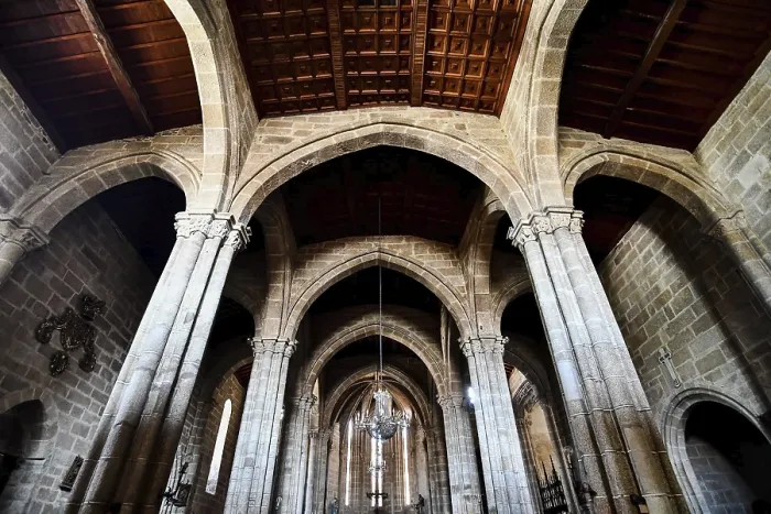 Stampa con cornice : Interno della cattedrale di Spagna.