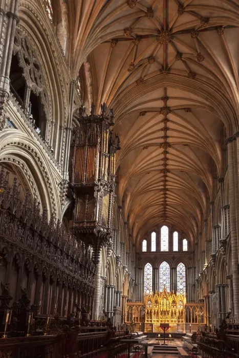 Stampa con cornice : Visita Interna della Cattedrale di Ely.