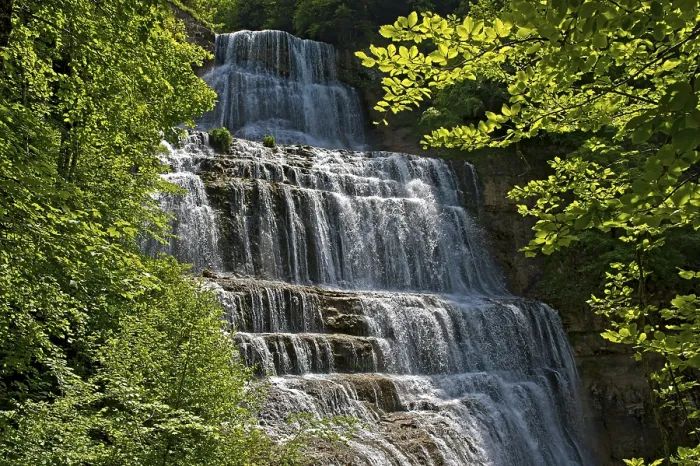Stampa con cornice : La cascata dell'Eventail. Stampa con cornice : La cascata dell'Eventail.